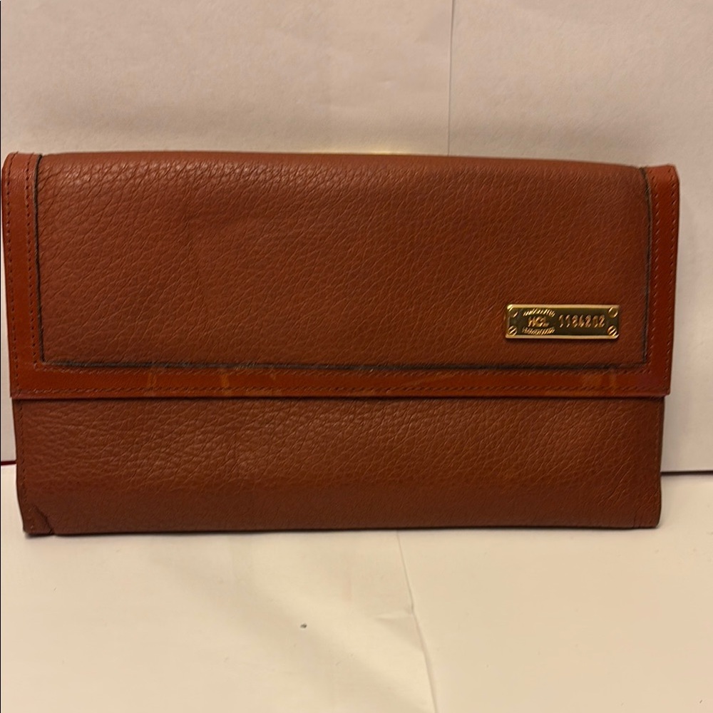 HCL Tan Leather Clutch